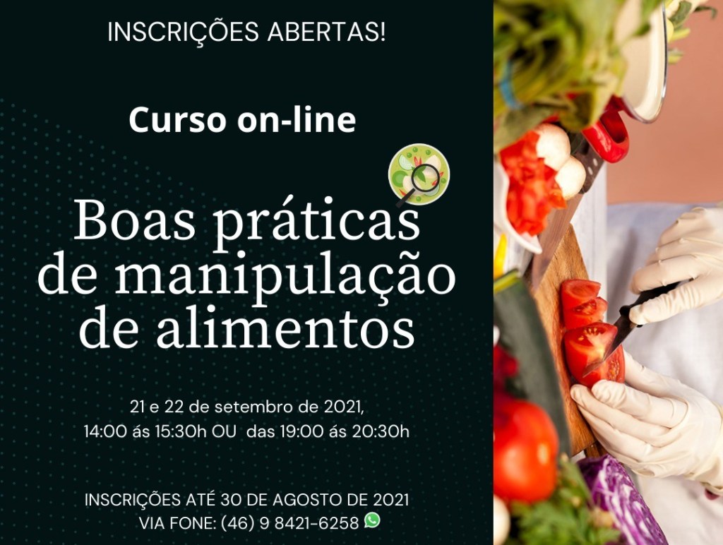 Abertas as inscrições para curso de manipulação de alimentos em Francisco&nbsp;Beltrão