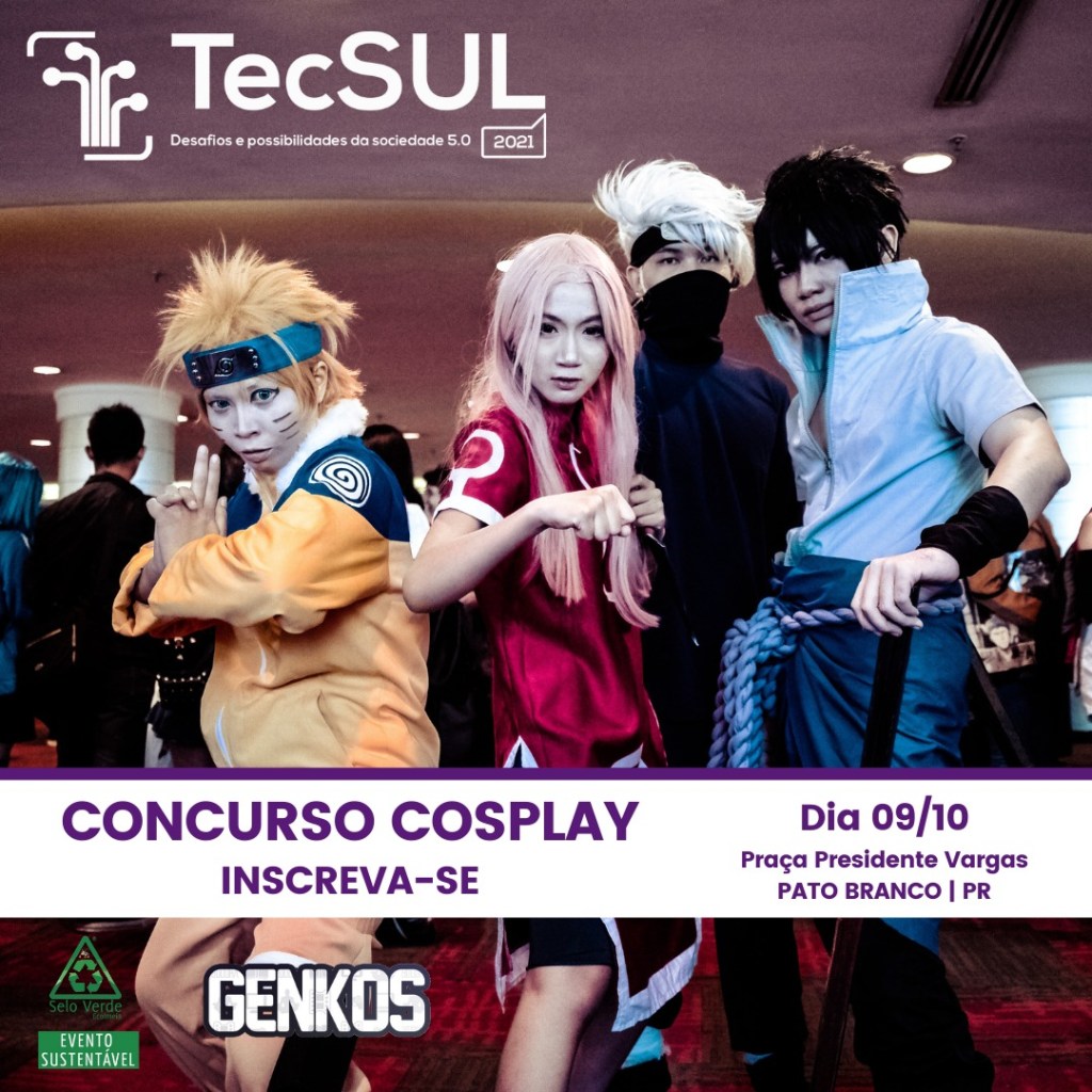 Abertura da TecSUL 2021 terá concurso de cosplay em Pato&nbsp;Branco