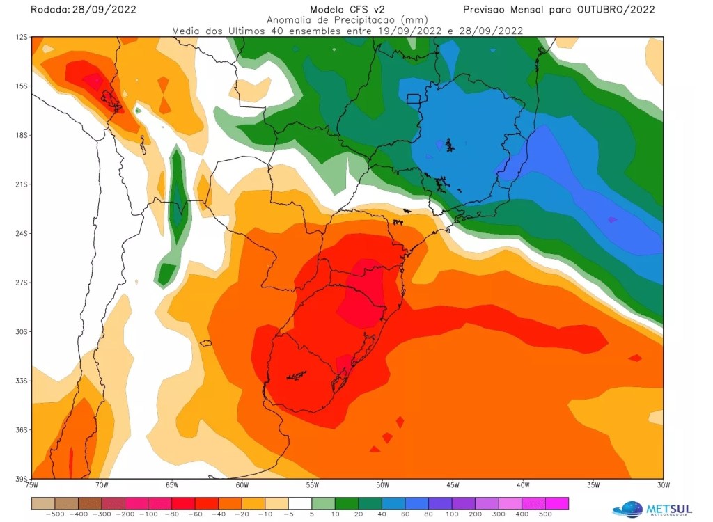 Clima em outubro segue com La Niña e diminuição das chuvas no&nbsp;Sul