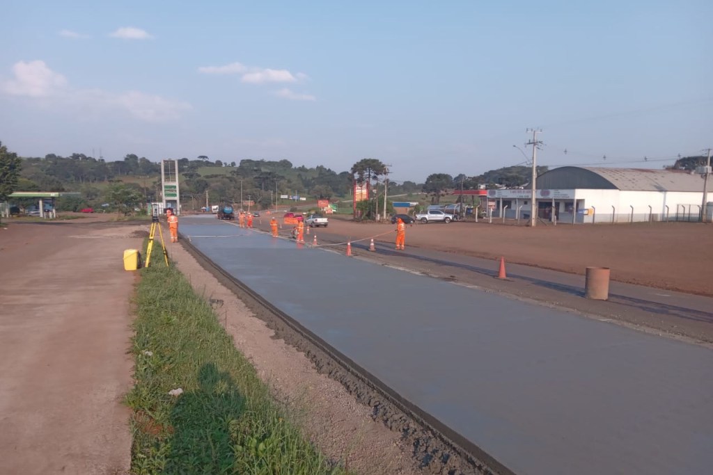 Restauração em concreto entre Palmas e Clevelândia chega a&nbsp;75%