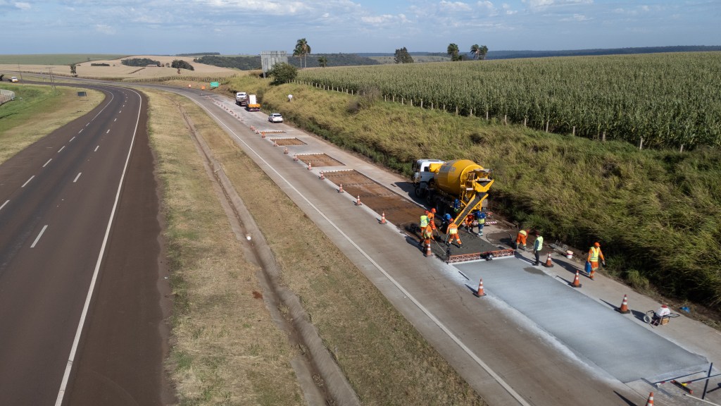 EPR Iguaçu avança na recuperação da BR-163; no pavimento rígido está prevista substituição de quase 600 placas de&nbsp;concreto