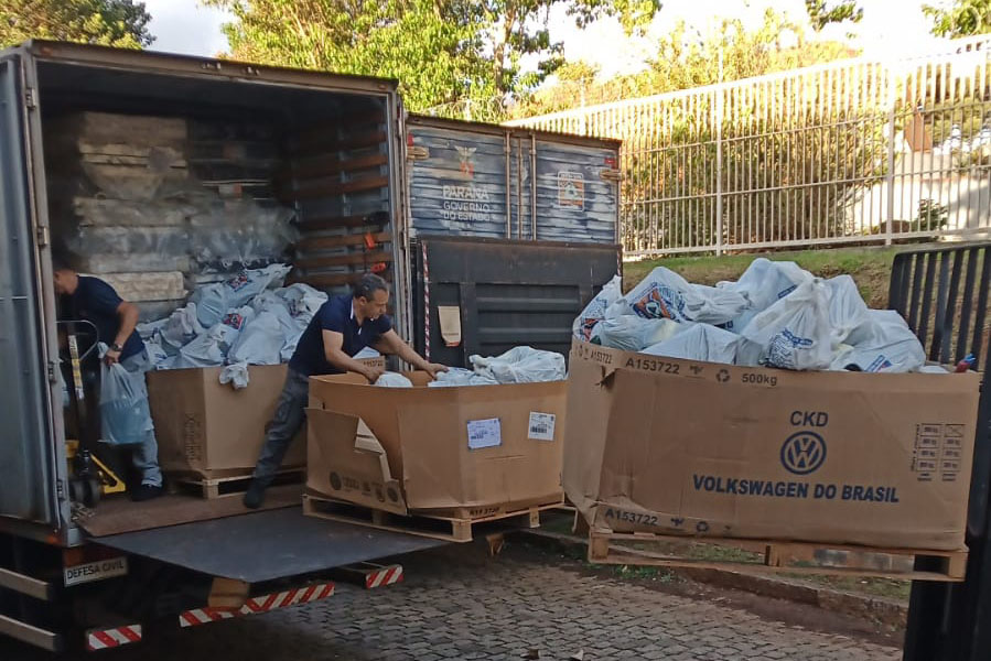 Defesa Civil envia ajuda humanitária para Dois Vizinhos e Santa Maria do&nbsp;Oeste