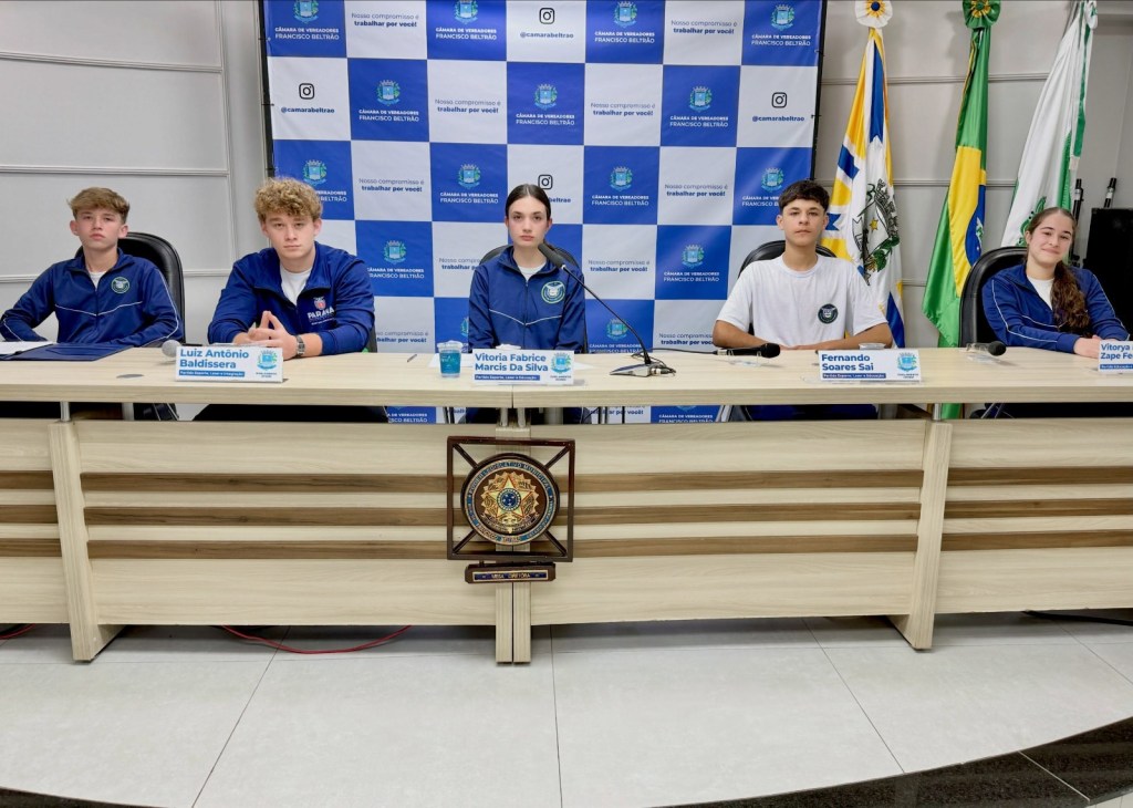 Parlamento Jovem de Francisco Beltrão elege Mesa&nbsp;Diretora